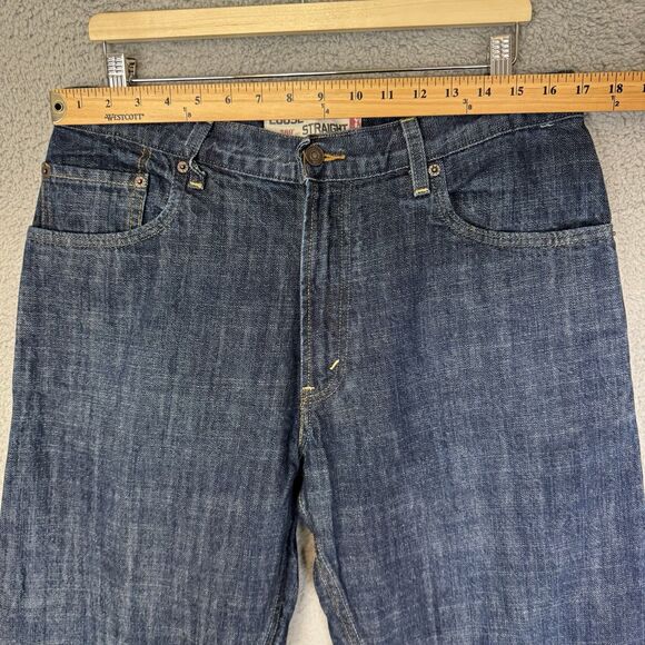 Levi‎ 569 Jeans Men's 34x32 Loose Straight Fit Comfort Medium Wash Denim Western - Picture 4 of 12